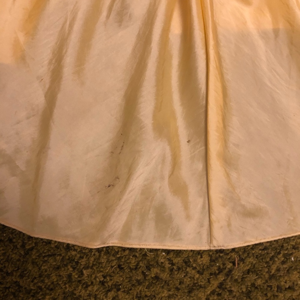 Strapless Yellow Dress - Picture 4 of 5